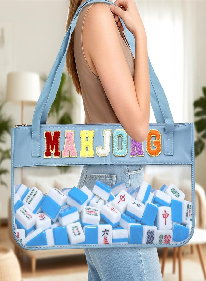 KCMOSGI 1 Pcs American Mahjong Bag, Empty Mahjong Tiles Bag with Shoulder Strap, Waterproof Mahjong Tile Bag for Mahjong Accessories and Gifts, Mahjong Tile Set for Tile Lovers - Image 4